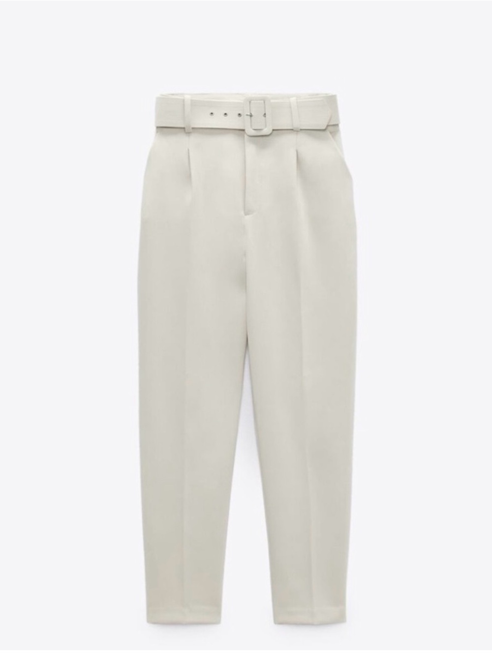Zara high waisted belted trouser